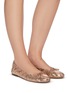 Figure View - Click To Enlarge - SAM EDELMAN - 'Felicia' snake embossed leather ballet flats