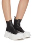 Figure View - Click To Enlarge - ALEXANDER MCQUEEN - Chunky Outsole Cap Toe Chelsea Boots
