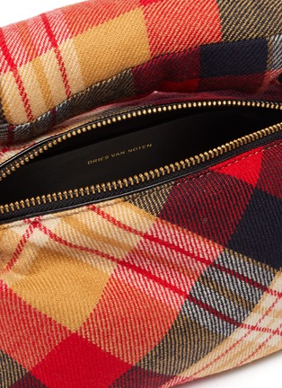 Detail View - Click To Enlarge - DRIES VAN NOTEN - Tartan puff shoulder bag