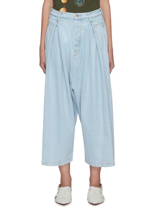 Main View - Click To Enlarge - LOEWE - Oversized crop jeans