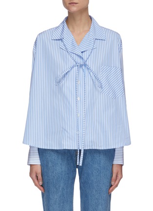 Main View - Click To Enlarge - LOEWE - Stripe pyjama blouse