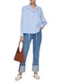 Figure View - Click To Enlarge - LOEWE - Stripe pyjama blouse