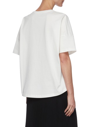 Back View - Click To Enlarge - LOEWE - Anagram embroidered oversized T-shirt