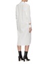 Back View - Click To Enlarge - LOEWE - 'Jour Echelle' split knit tie front shirt dress