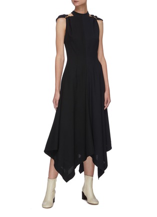 Figure View - Click To Enlarge - LOEWE - Ring detail sleeveless dress