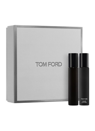 Main View - Click To Enlarge - TOM FORD - Black Orchid and Ombre Leather Travel Spray Set