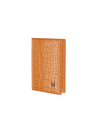 Main View - Click To Enlarge - HADORO PARIS - Alligator leather passport cover