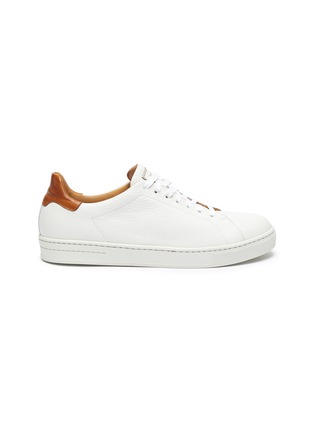Main View - Click To Enlarge - MAGNANNI - 'Opanca' Low Top Grain Leather Sneakers