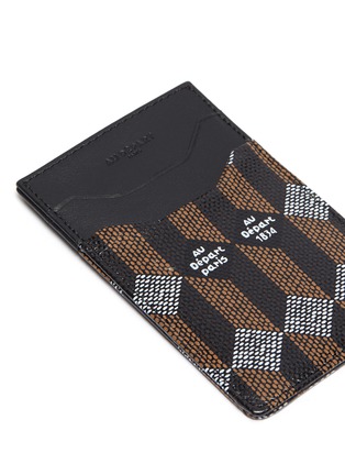 Detail View - Click To Enlarge - AU DÉPART - Geometric pattern leather cardholder