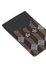 Detail View - Click To Enlarge - AU DÉPART - Geometric pattern leather cardholder