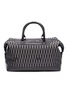 Main View - Click To Enlarge - AU DÉPART - 'Louis' geometric pattern leather trim weekender bag