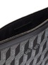 Detail View - Click To Enlarge - AU DÉPART - Geometric pattern leather trim large pouch