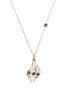 Main View - Click To Enlarge - TSURA - Diamond iolite conch shell 18k gold pendant necklace