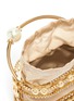 Detail View - Click To Enlarge - ROSANTICA - 'Abaco' strass embellished moving pearls top handle clutch