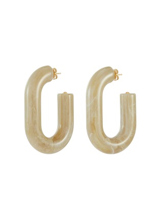 Main View - Click To Enlarge - RACHEL COMEY - 'Small Keeper' oval hoop acrylic earrings