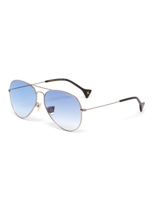 Main View - Click To Enlarge - DONNIEYE - 'Eternity' metal frame aviator sunglasses