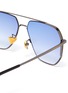 Detail View - Click To Enlarge - DONNIEYE - 'Sagacious' metal frame aviator sunglasses