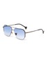 Main View - Click To Enlarge - DONNIEYE - 'Sagacious' metal frame aviator sunglasses