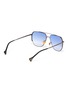 Figure View - Click To Enlarge - DONNIEYE - 'Sagacious' metal frame aviator sunglasses