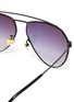 Detail View - Click To Enlarge - DONNIEYE - 'Divine' metal frame aviator sunglasses