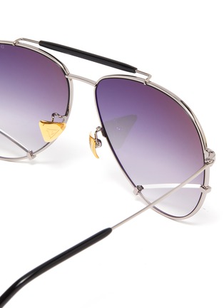 Detail View - Click To Enlarge - DONNIEYE - 'Optimist' metal frame aviator sunglasses