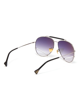 Figure View - Click To Enlarge - DONNIEYE - 'Optimist' metal frame aviator sunglasses