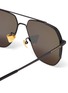 Detail View - Click To Enlarge - DONNIEYE - 'Sagacious' metal frame aviator sunglasses