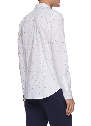 Back View - Click To Enlarge - PS PAUL SMITH - Floral print slim fit shirt