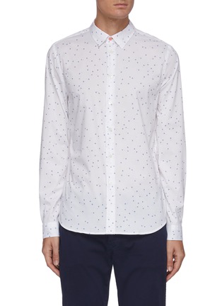 Main View - Click To Enlarge - PS PAUL SMITH - Floral print slim fit shirt