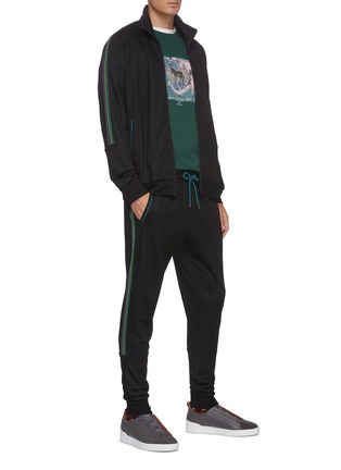 Figure View - Click To Enlarge - PS PAUL SMITH - Side multi-striped jogging pants