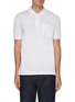 Main View - Click To Enlarge - PS PAUL SMITH - Logo Embroidered Patch Pocket Cotton Polo Shirt