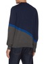 Back View - Click To Enlarge - PS PAUL SMITH - Contrast Colour Detail Crewneck Sweater