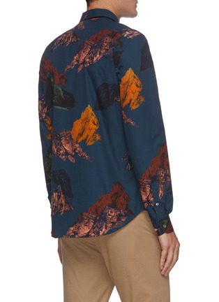 Back View - Click To Enlarge - PS PAUL SMITH - Mountain Print Button Up Shirt
