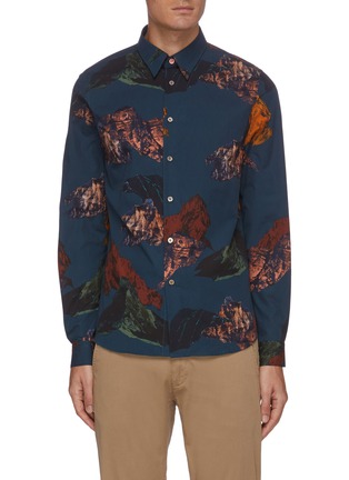 Main View - Click To Enlarge - PS PAUL SMITH - Mountain Print Button Up Shirt