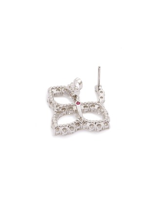 Detail View - Click To Enlarge - ROBERTO COIN - 'Princess Diamond' diamond 18k white gold earrings