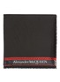 Detail View - Click To Enlarge - ALEXANDER MCQUEEN - Fringed Branded Wool-Silk Blend Shawl