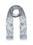 Main View - Click To Enlarge - ALEXANDER MCQUEEN - Skull and Heart Wool Scarf