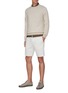 Figure View - Click To Enlarge - VINCE - Birdseye wool-cashmere bend sweatshirt