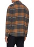 Back View - Click To Enlarge - VINCE - Checked wool overshirt
