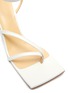 Detail View - Click To Enlarge - A.W.A.K.E. MODE - Delta High' asymmetric strap square toe leather heeled sandals
