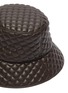 Detail View - Click To Enlarge - ERIC JAVITS - Quilty' leather bucket hat