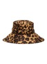 Figure View - Click To Enlarge - ERIC JAVITS - 'Kaya' leopard print wide brim water repellent bucket hat