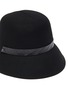Detail View - Click To Enlarge - MOSSANT - Buckled wool bucket hat