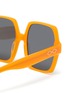 Detail View - Click To Enlarge - KAREN WAZEN - 'Kaia' oversized acetate frame square sunglasses