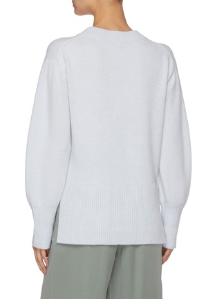 Back View - Click To Enlarge - VINCE - Rib high low hem knit sweater