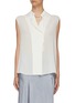 Main View - Click To Enlarge - VINCE - Sleeveless tie neck silk blouse
