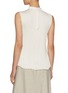 Back View - Click To Enlarge - VINCE - Mock neck sleeveless pleated top