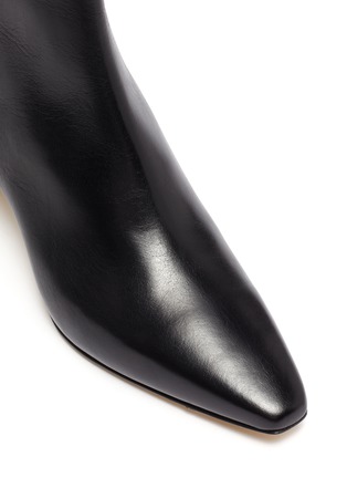 Detail View - Click To Enlarge - AEYDE - 'IVY' THIN BLOCK HEEL LEATHER ANKLE BOOTS