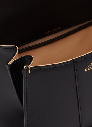 Detail View - Click To Enlarge - DELVAUX - 'Brilliant Mini' metal handle satchel
