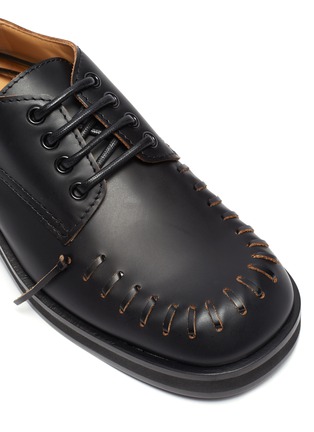 Detail View - Click To Enlarge - JW ANDERSON - Topstitch Round Toe Derby Shoes